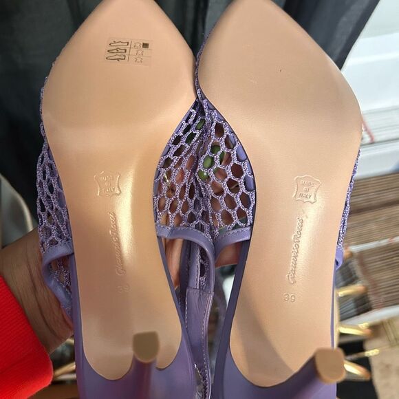 Gianvito Rossi Fishnet Slingback Pumps NEW - Picture 6 of 6